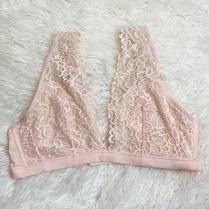 Xhiliration - Lace Bra - Cream/Pink